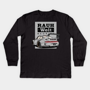 RWB-Grey one love Kids Long Sleeve T-Shirt